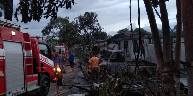 Komplek SPN Seulawah Polda Aceh Terbakar
