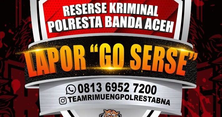 Tingkatkan Pelayanan Bagi Warga, Polresta Banda Aceh Luncurkan Layanan Pengaduan Online “Go Serse”