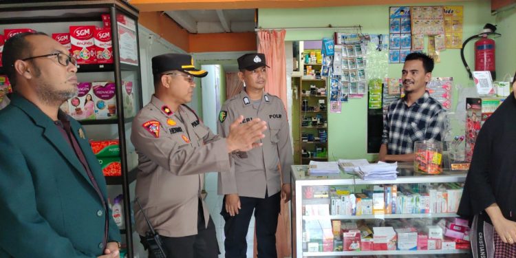 Pastikan Obat Sirup tidak Beredar, Polres dan Dinkes Aceh Jaya Sidak Apotek