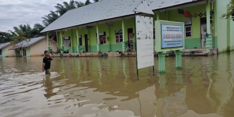 Puluhan Sekolah di Aceh Timur Terendam Banjir