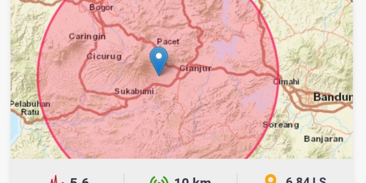 Gempa Cianjur Terasa Hingga ke Jakarta