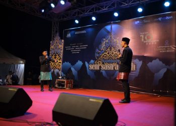 Panggung Seni Sastra Aceh di Lubok Sukon Desa Wisata