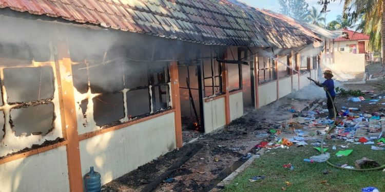 Tiga Bilik Asrama Modal Bangsa Rusak Berat