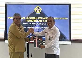 Sekda Serahkan Laporan Keuangan Pemerintah Aceh Tahun 2022 kepada BPK RI