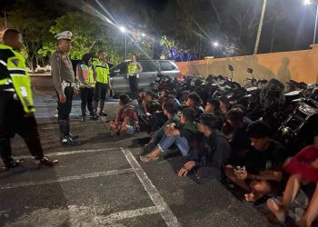 Belasan Pembalap Liar Di Aceh Besar di Amankan Satlantas