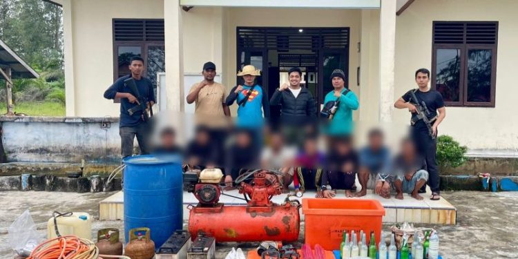 Gunakan Bahan Peledak untuk Tangkap Ikan, Delapan Orang Ditangkap Ditpolairud Polda Aceh