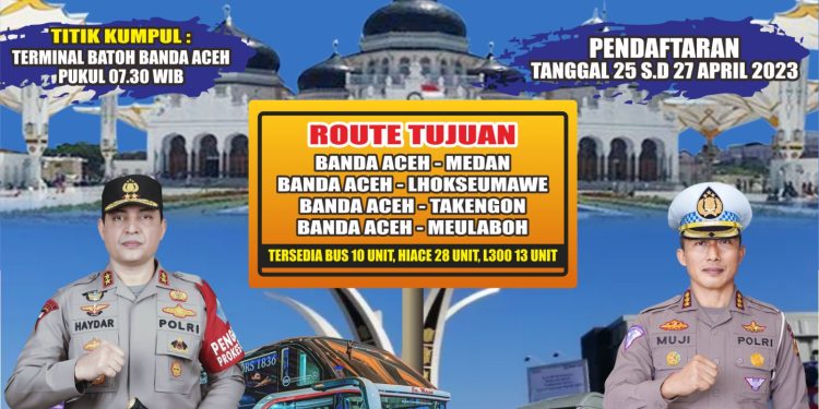 Kapolda Aceh Siapkan 51 Unit Armada Balik Mudik secara Gratis