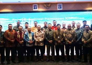 Penjabat Gubernur Aceh dan Sekda Hadiri Rapat Koordinasi Target MCP Aceh Tahun 2023