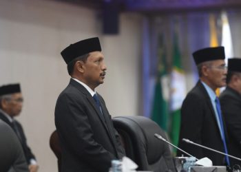 Asisten I Hadiri Paripurna DPRA Pergantian Antar Waktu Anggota Dewan Fraksi Partai Demokrat