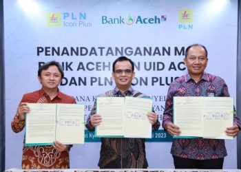 Optimalkan Layanan Pelanggan, Bank Aceh dan PLN Icon Plus Teken MoU