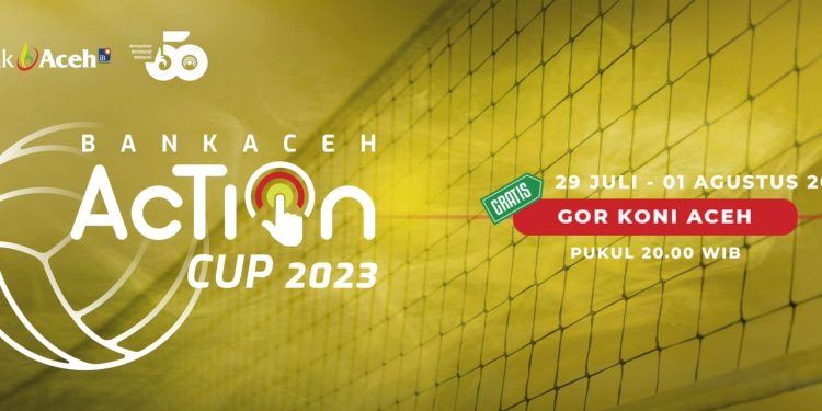 Turnamen Volly Bank Aceh Action Cup 2023 Dimulai 29 Juli 2023