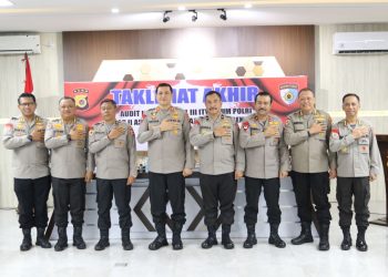 Kapolda Aceh Pimpin Taklimat Akhir Audit Kinerja Tahap II Tahun 2023