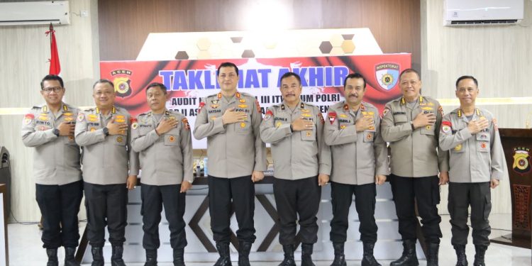 Kapolda Aceh Pimpin Taklimat Akhir Audit Kinerja Tahap II Tahun 2023