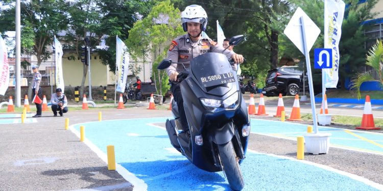 Dirlantas Polda Aceh Launching Lintasan Baru Uji Praktik SIM