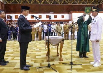 Penjabat Gubernur Aceh Lantik Syaridin Jadi Pj Walikota Langsa