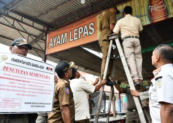 Dua Bulan Menjabat Pj Walikota, Amiruddin Segel Sejumlah Warkop di Banda Aceh