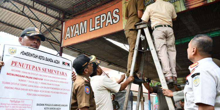 Dua Bulan Menjabat Pj Walikota, Amiruddin Segel Sejumlah Warkop di Banda Aceh