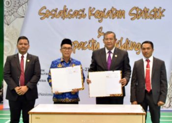 BPS Aceh Teken Kerjasama Bidang Riset dan Kajian Data dengan DPD IKAL Lemhannas Aceh