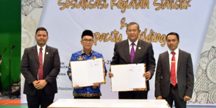 BPS Aceh Teken Kerjasama Bidang Riset dan Kajian Data dengan DPD IKAL Lemhannas Aceh