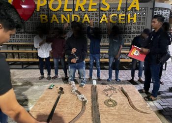 Polresta Banda Aceh Meringkus Ketua Gangster  Ikatan Kelompok Anti Onar