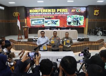 Dua Pucuk M-16 Sisa Konflik yang Diterima Polda Aceh Masih Aktif