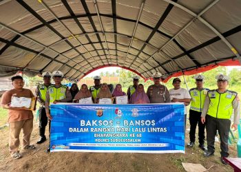 Polisi Salurkan Sembako untuk Masyarakat Korban Bencana