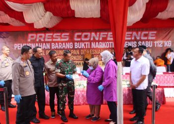 Polda Aceh Musnahkan 112 Kg Sabu