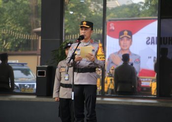 Humas Polri Gelar Pasukan Kesiapan Satgas Humas dalam Pengamanan Pemilu 2024