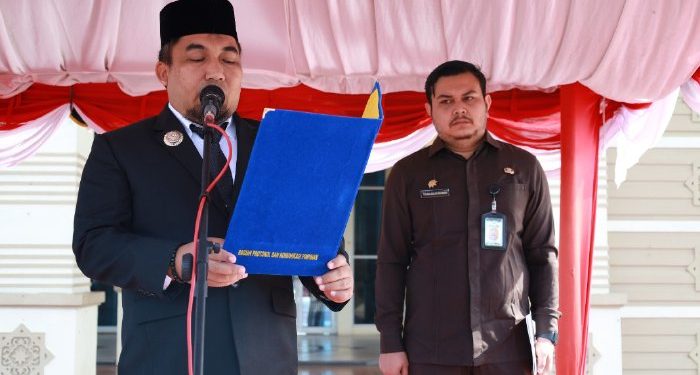 Pj Bupati Aceh Besar Inspektur Upacara Hari Pahlawan ke-78
