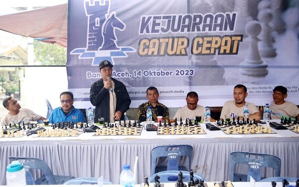 Wakil Ketua DPRK Banda Aceh Isnaini Husda Buka Kejuaraan Catur Cepat pada HUT Media Pos Aceh