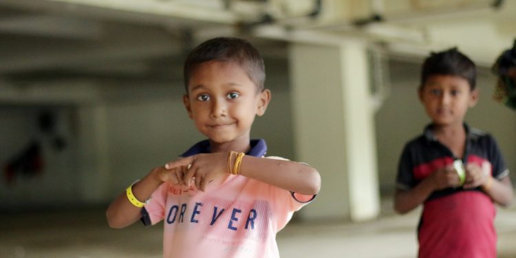 Foto Anak-Anak Pengungsi Rohingya di Gedung BMA