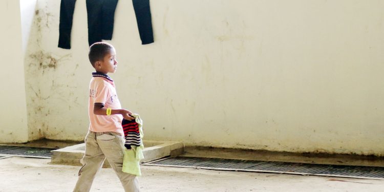 Foto Anak-Anak Pengungsi Rohingya di Gedung BMA