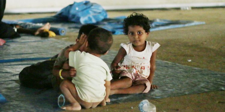 Foto Anak-Anak Pengungsi Rohingya di Gedung BMA