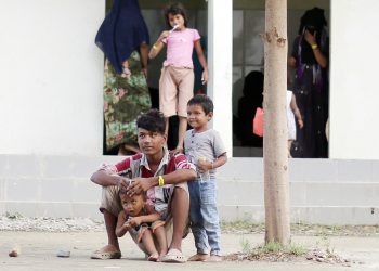 Foto Anak-Anak Pengungsi Rohingya di Gedung BMA