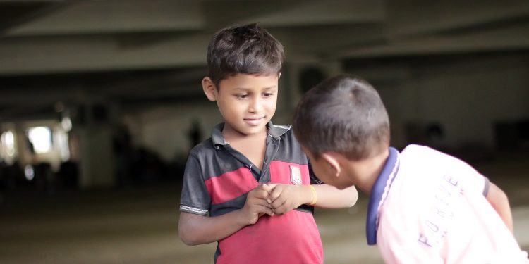 Foto Anak-Anak Pengungsi Rohingya di Gedung BMA