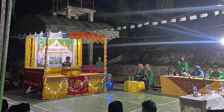 Mahasiswa KKN Kelompok 121 Gelar  MTQ Tingkat Desa Saweuk Tahun 2023