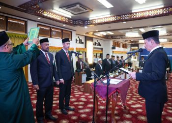 Pj Gubernur Lantik Direktur Bisnis dan Direktur Dana dan Jasa Bank Aceh