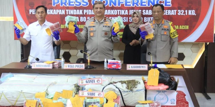 Januari 2024, Polda Aceh Berhasil Ungkap 46 Kasus Narkotika