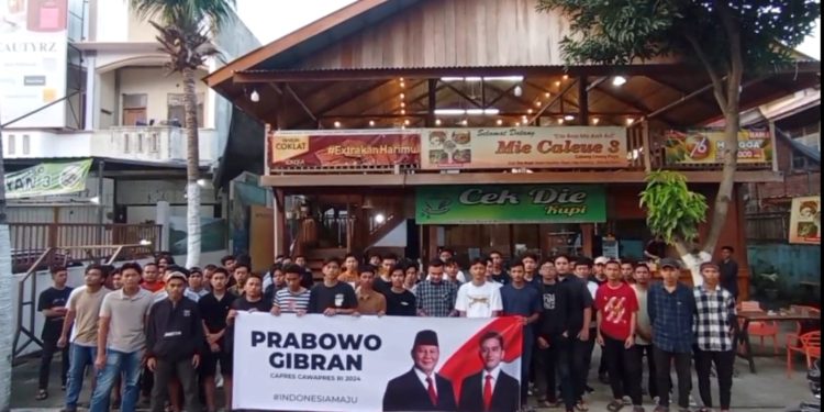 Sejumlah Komunitas Mahasiswa dan Pemuda Aceh Deklarasi Dukung Prabowo-Gibran di Pilpres 2024