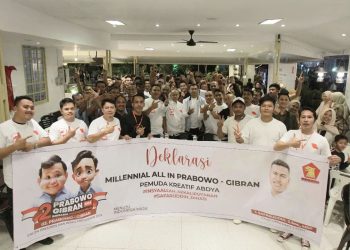 Ratusan Pemuda Abdya Dukung Safaruddin ke DPRA dan Prabowo-Gibran di Pilpres 2024