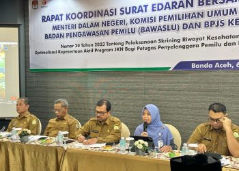BPJS Kesehatan bersama Pemerintah Aceh Lakukan Rakor Skrining Riwayat Kesehatan bagi Petugas Pemilu