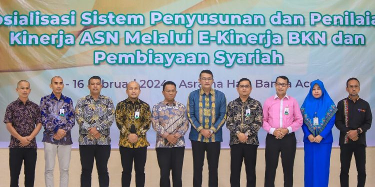 Bank Aceh dan BPKSDM Kota Banda Aceh Gelar Sosialisasi E-Kinerja dan Pembiayaan Syariah Bagi 800 ASN PPPK
