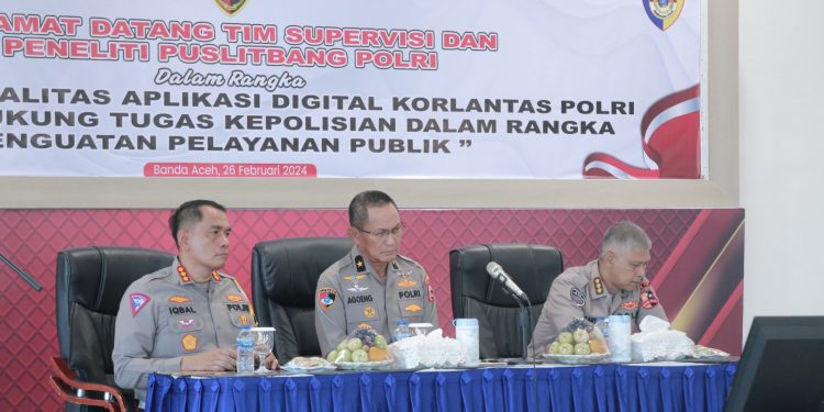 Tim Puslitbang Polri Lakukan Penelitian di Polda Aceh, Pastikan Aplikasi Digital Korlantas Sesuai Standar MPTIK