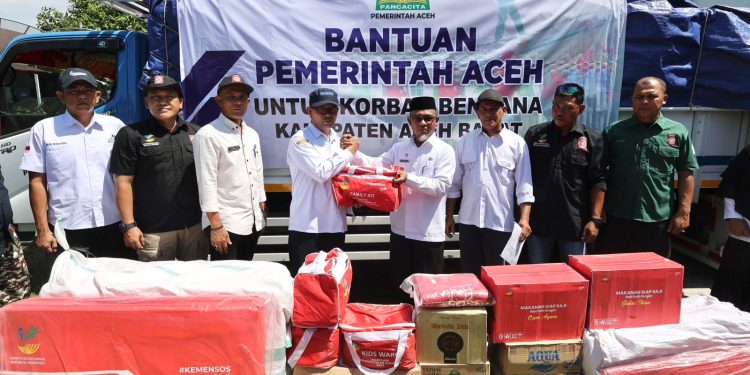 Dinsos Aceh Salurkan Bufferstock Bencana di Aceh Barat