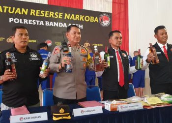 Jelang Bulan Suci Ramadhan, 11 Penjual Miras Diamankan di Polresta Banda Aceh