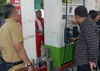 Jelang Idul Fitri, Satreskrim Polresta Banda Aceh Cek SPBU