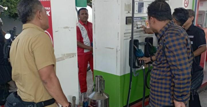 Jelang Idul Fitri, Satreskrim Polresta Banda Aceh Cek SPBU