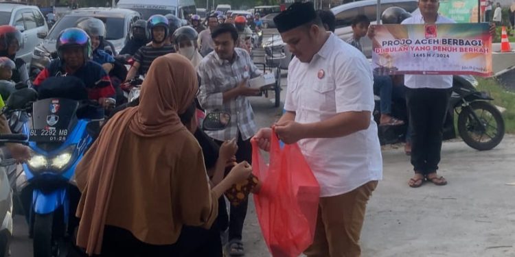 Syukuran Kemenangan Prabowo-Gibran, Projo Aceh Berbagi Berbagi Berkah Ramadhan