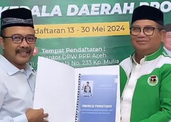 Siap Maju Bacalon Gubernur 2024, Muhammad Nazar Daftar ke PPP Aceh