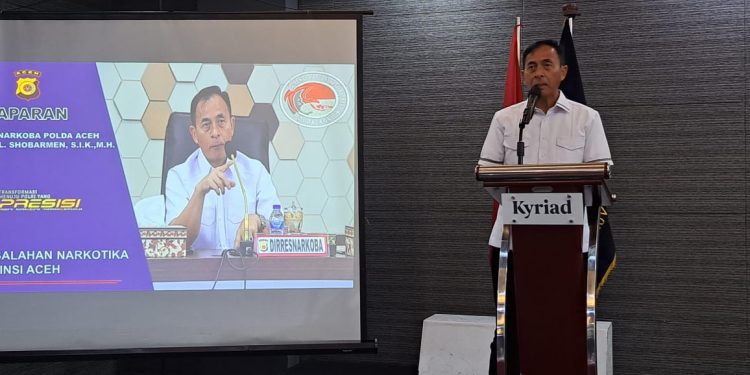 Dirresnarkoba Polda Aceh jadi Pemateri Rakor BNNP